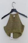 SWAYING/KNIT gradient strapless halterneck top SW23SS1T36 gradient green PS61